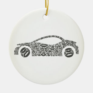 Verplaats een lip keramisch ornament