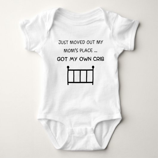 Verplaats gewoon mijn moeders huis, grappige Baby Romper (Voorkant)