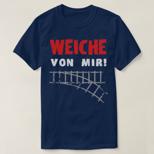 Verplaats me van de spoorrails t-shirt (Design voorkant)