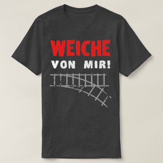 Verplaats me weg Spoorrails 1 T-shirt (Design voorkant)