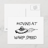 Verplaatsen bij verdraaiingssnelheid briefkaart (Voorkant / Achterkant)