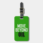 Verplaatsen boven olie bagagelabel (Voorkant verticaal)