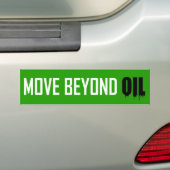 Verplaatsen boven olie bumpersticker (Op auto)