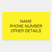 Verplaatsen College Storage Box Label (Voorkant)