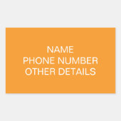 Verplaatsen College Storage Box Label (Voorkant)