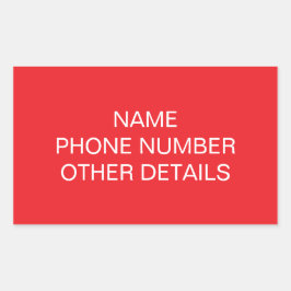 Verplaatsen College Storage Box Label