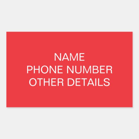 Verplaatsen College Storage Box Label (Voorkant)