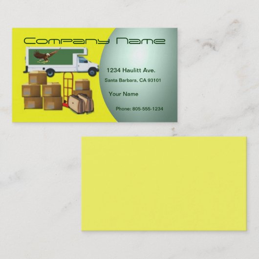 Verplaatsen en slepen visitekaartje (Voorkant / Achterkant)