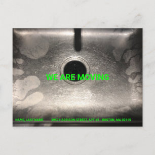 verplaatsen, naam wijzigen, adres, foto briefkaart