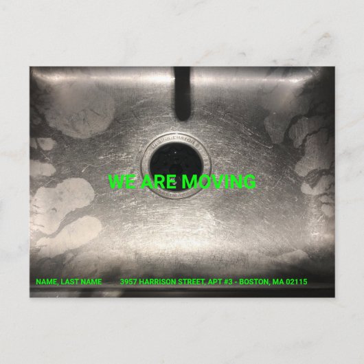 verplaatsen, naam wijzigen, adres, foto briefkaart (Voorkant)