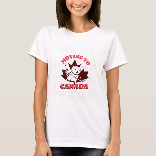 Verplaatsen naar Canada T-shirt (Voorkant)