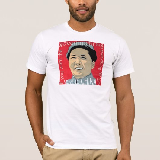 Verplaatsen naar China Basic T-Shirt (Voorkant)