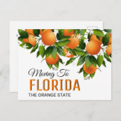 Verplaatsen naar Florida | Adres wijzigen Briefkaart (Voorkant / Achterkant)