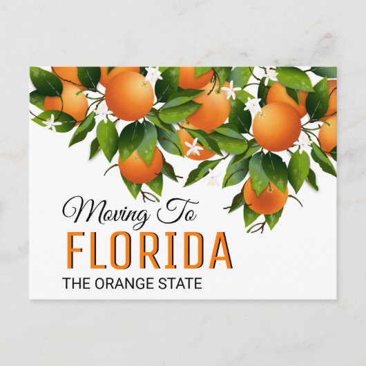Verplaatsen naar Florida | Adres wijzigen Briefkaart (Voorkant)