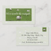 Verplaatsen naar het platteland: nieuwe schapenkaa visitekaartje (Voorkant / Achterkant)