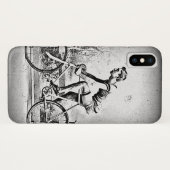 Verplaatsen op één zwart-witfietser Case-Mate iPhone case (Achterkant (horizontaal))