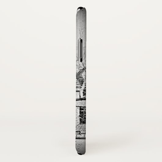 Verplaatsen op één zwart-witfietser Case-Mate iPhone case (Achterkant / rechts)