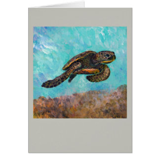 Verplaatsen op Zee Turtle Card