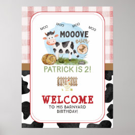 Verplaatsen over Barnyard Welcome Poster