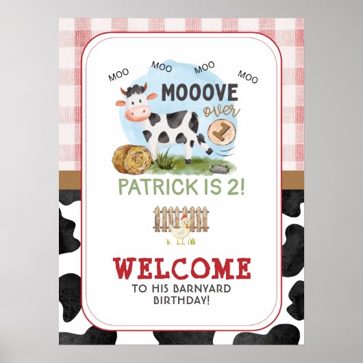 Verplaatsen over Barnyard Welcome Poster (Voorkant)