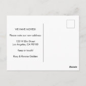 VERPLAATSEN VAN ANNOUNCEMENT Floral Daisies Patter Briefkaart (Achterkant)