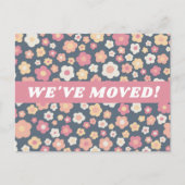 VERPLAATSEN VAN ANNOUNCEMENT Floral Daisies Patter Briefkaart (Voorkant)