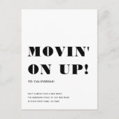 VERPLAATSEN VAN VEEL eenvoudige, moderne, minimale Aankondigingskaart (Voorkant)