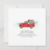 Verplaatsen van Waterverf Red Truck New Address Mo Aankondiging (Achterkant)