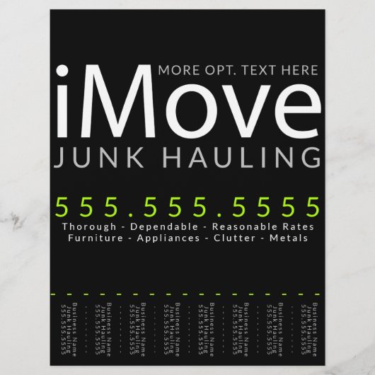 Verplaatsen. Verplaatsende Adverteren Zaken Flyer (Voorkant)