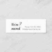 Verplaatsen. We hebben het script verplaatst. Fami Mini Visitekaartje (Achterkant)