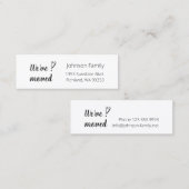 Verplaatsen. We hebben het script verplaatst. Fami Mini Visitekaartje (Voorkant / Achterkant)