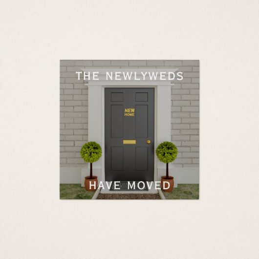 Verplaatsend Aankondiging Vierkante Verandering va (Voorkant)