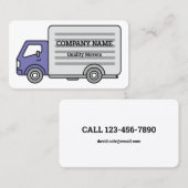 Verplaatsend bedrijfsvervoer visitekaartje (Voorkant / Achterkant)