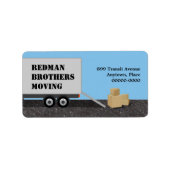 Verplaatsend het Etiket van het Adres van het Bedr (Voorkant)