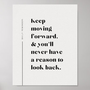 Verplaatsend Poster Inspiratie vooruit