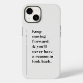Verplaatsend vooruit blijven inspiratie Case-Mate iPhone case (Achterkant)