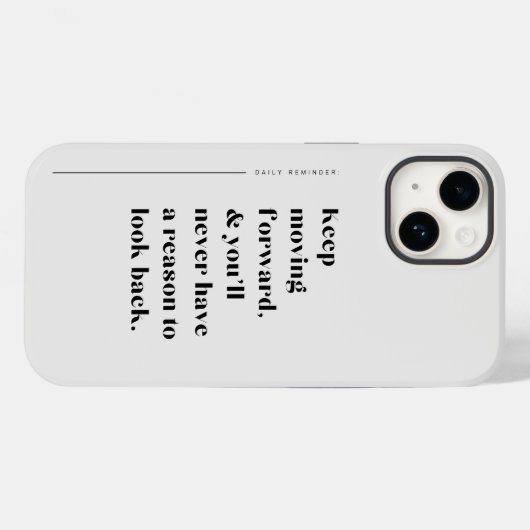 Verplaatsend vooruit blijven inspiratie Case-Mate iPhone case (Achterkant (horizontaal))