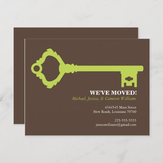 Verplaatsende aankondiging (Voorkant / Achterkant)