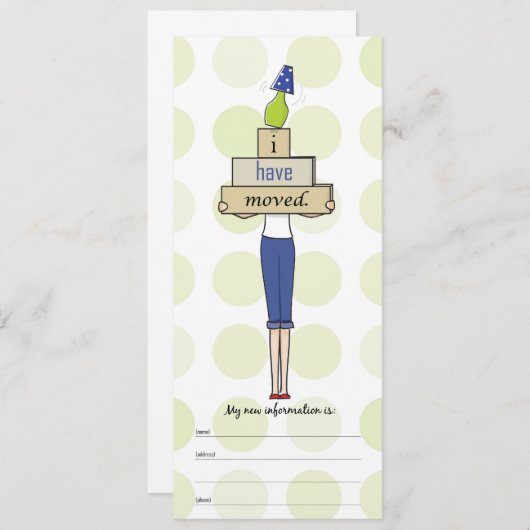 Verplaatsende aankondiging (Voorkant / Achterkant)