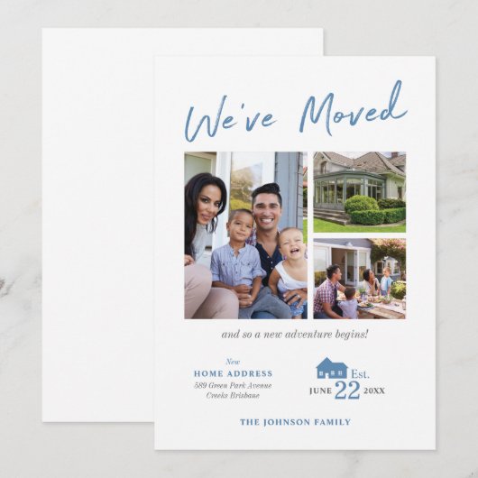 Verplaatsende aankondiging (Voorkant / Achterkant)