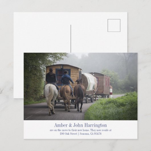 Verplaatsende aankondiging (Voorkant / Achterkant)