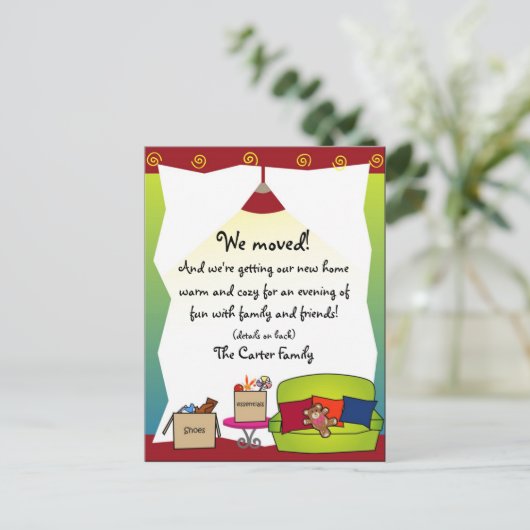 Verplaatsende aankondiging (Staand voorkant)