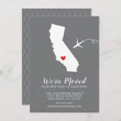 Verplaatsende aankondiging | Deelstaat Californië (Voorkant / Achterkant)