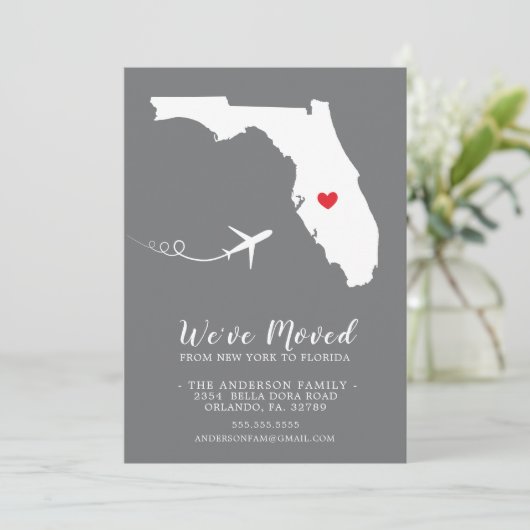 Verplaatsende aankondiging | Deelstaat Florida (Staand voorkant)