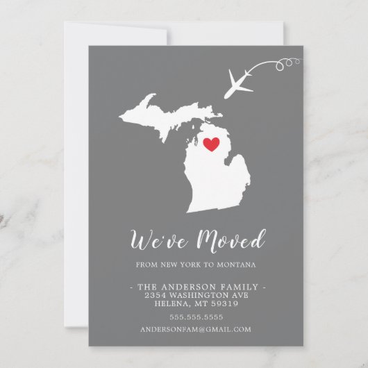 Verplaatsende aankondiging | Deelstaat MONTANA (Voorkant)