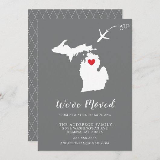 Verplaatsende aankondiging | Deelstaat MONTANA (Voorkant / Achterkant)