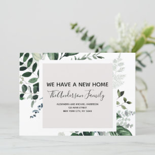 Verplaatsende aankondiging Eucalyptus Greenery