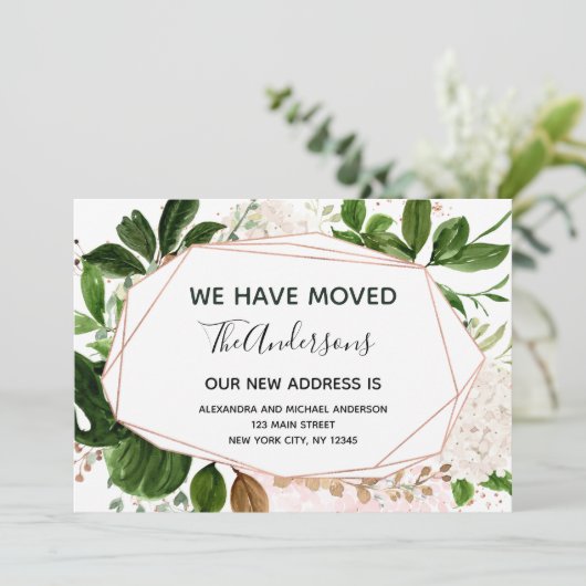 Verplaatsende aankondiging Eucalyptus Greenery (Staand voorkant)