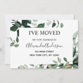 Verplaatsende aankondiging Eucalyptus Greenery (Voorkant)