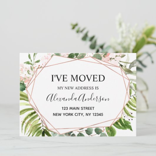 Verplaatsende aankondiging Eucalyptus Greenery (Staand voorkant)